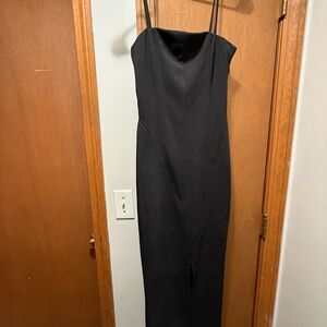 Wayf Black Strapless Women's Dress